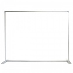8 ft. EZ Tube Straight Trade Show Display – Curve Graphic Package